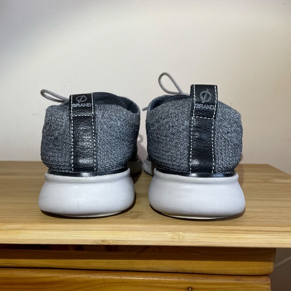 Cole Haan 2.Zerogrand Stitchlite Wingtip Oxfords Grey Knit Lace Up Shoes C27565 - Picture 8 of 10